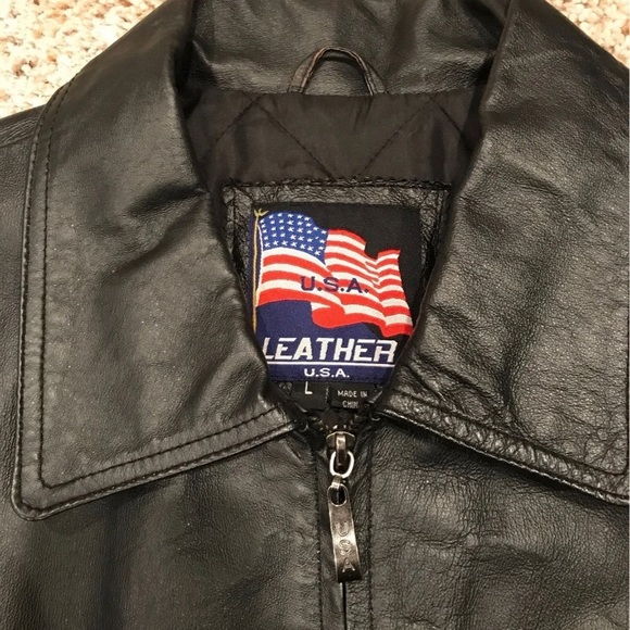 *SOLD* US Marines Leather Jacket - Picture 3 of 12